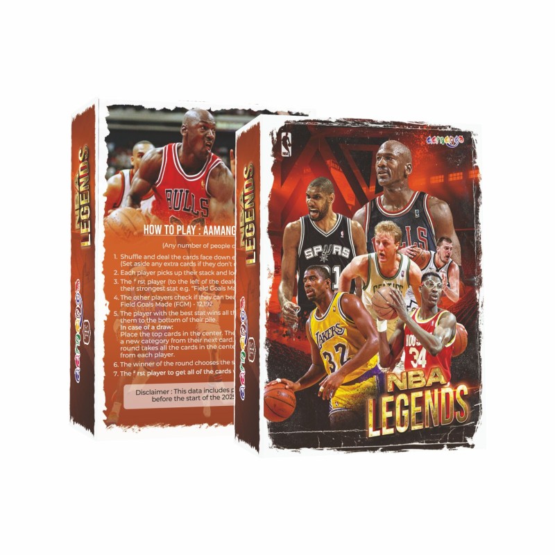 🏀 Aamango NBA Trump Cards – NBA Legends (Retired Players Edition)