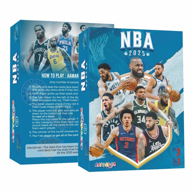 🏀 Aamango NBA Trump Cards – NBA Stars (2025 Edition)