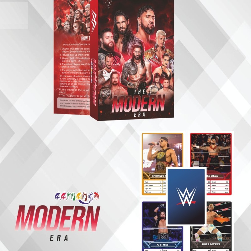 Aamango WWE Collection Trump Cards (Golden Era + Attitude Era + Modern Era)