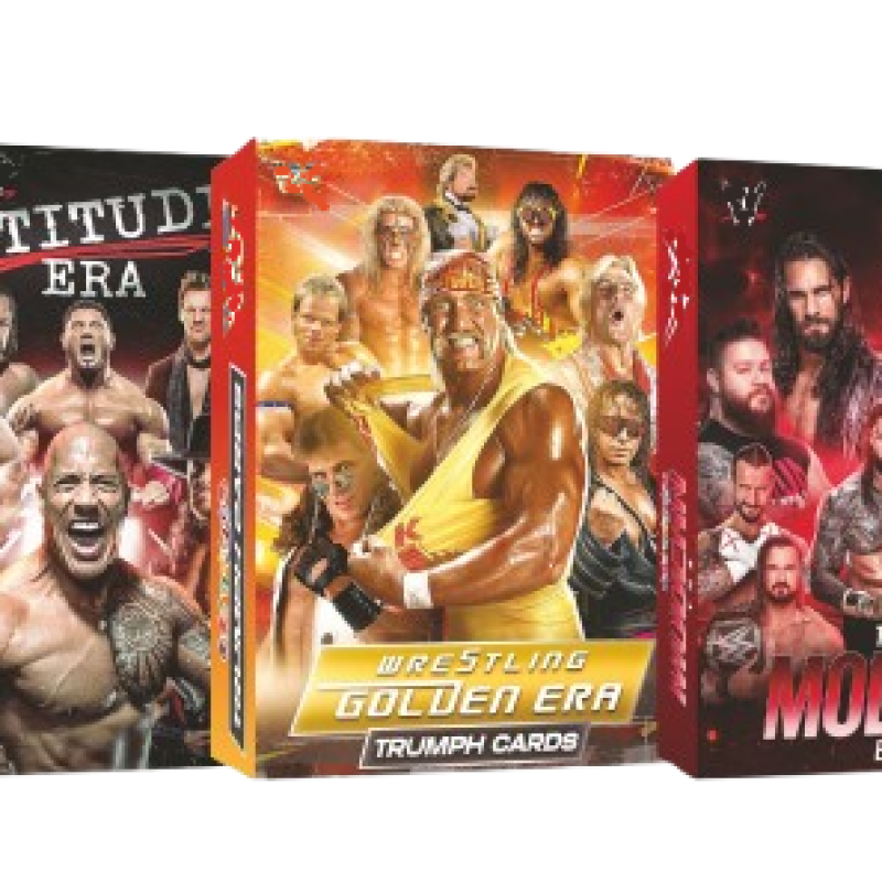 Aamango WWE Collection Trump Cards (Golden Era + Attitude Era + Modern Era)